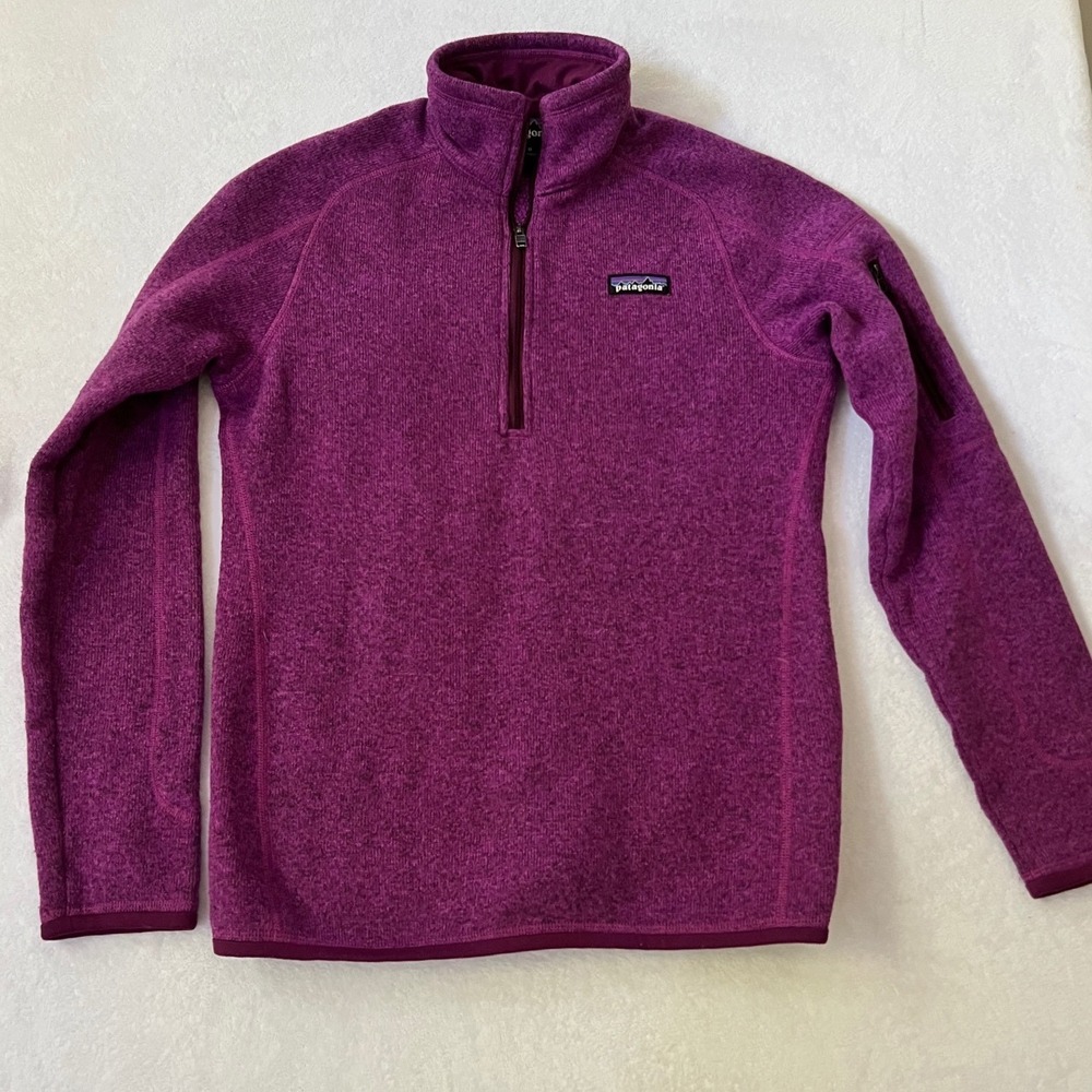 Patagonia Better Sweater 1/4 Zip Fleece Pullover Magenta Purple‎ Medium